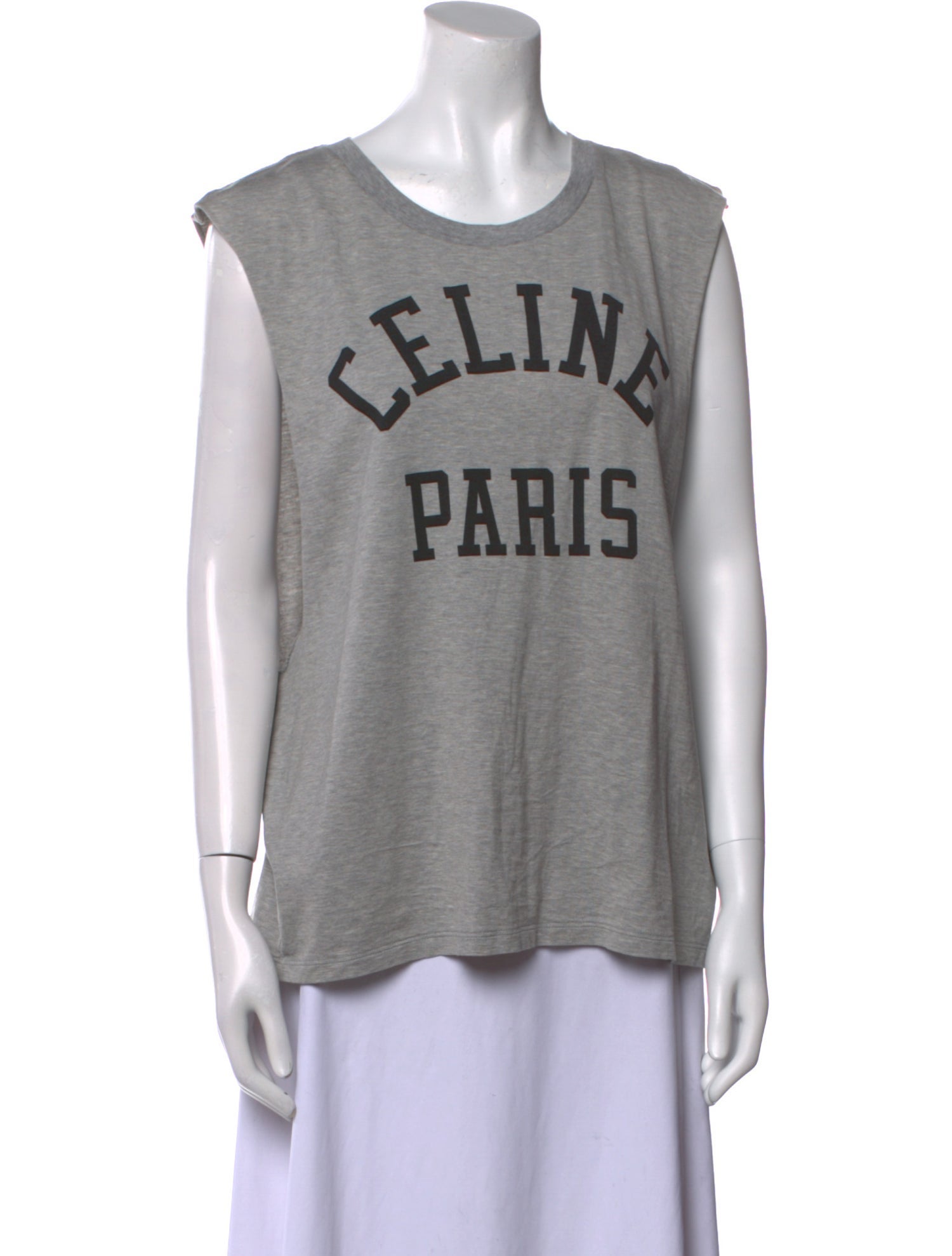 Celine Graphic Print Crew Neck T-Shirt