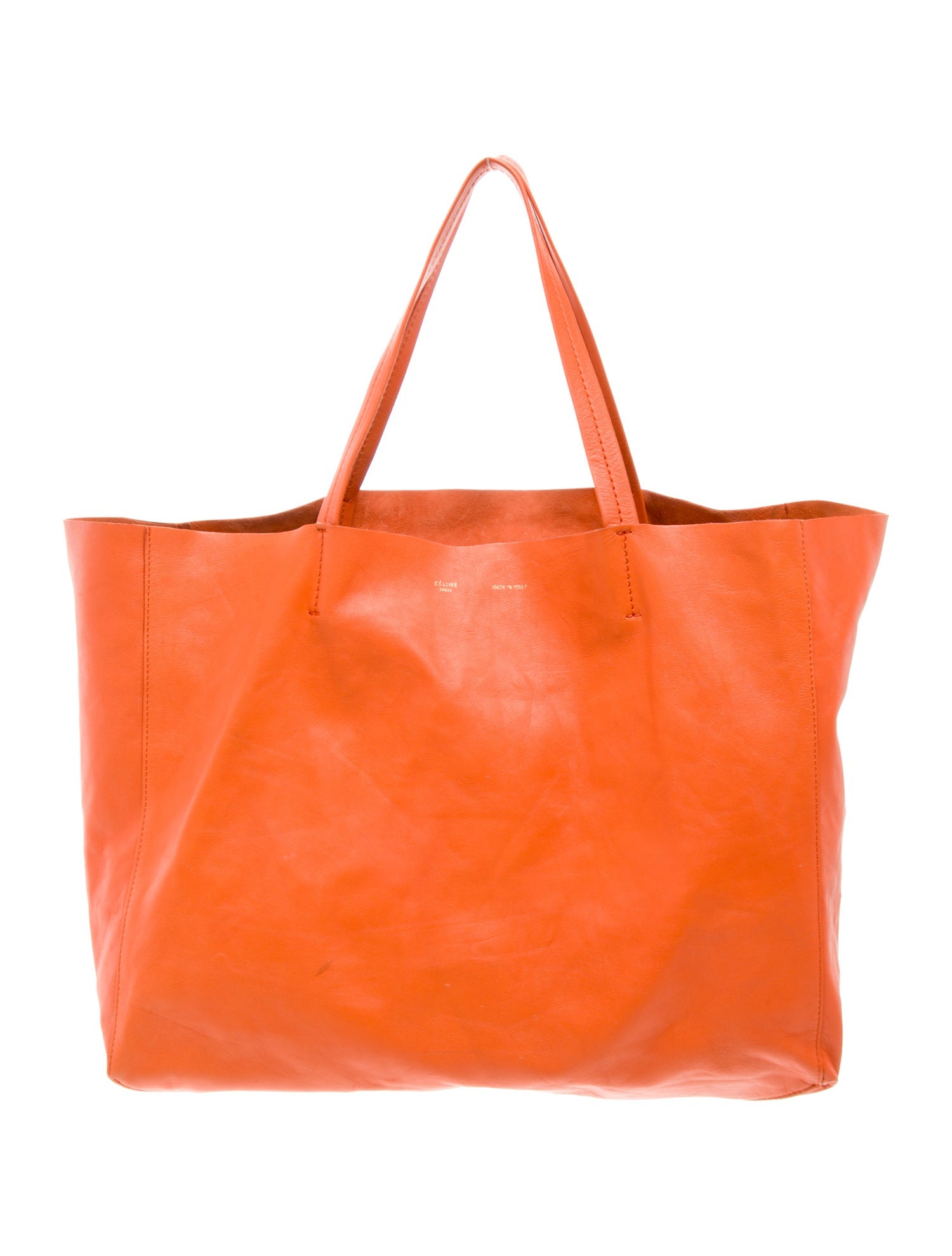 Celine Leather Cabas Horizontal