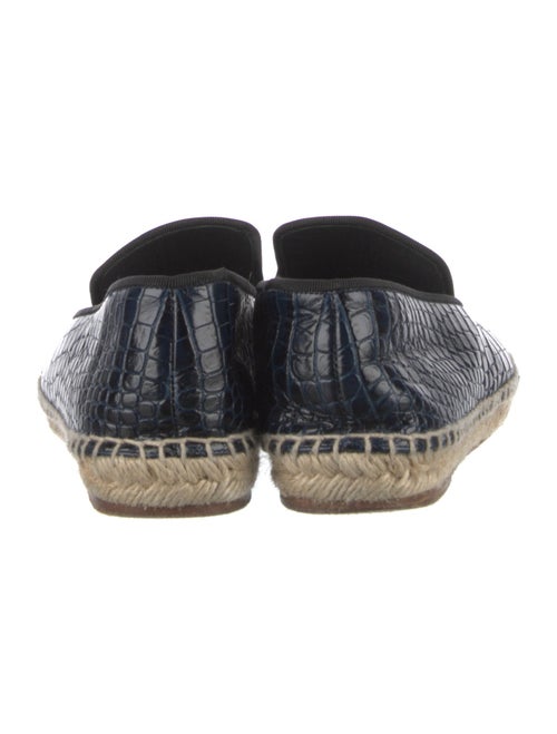 Celine Leather Whipstitch Trim Espadrilles