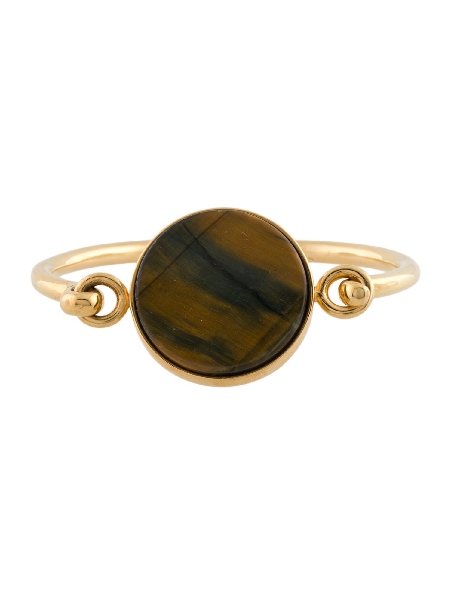 Celine Coin Hinged Bangle Bracelet