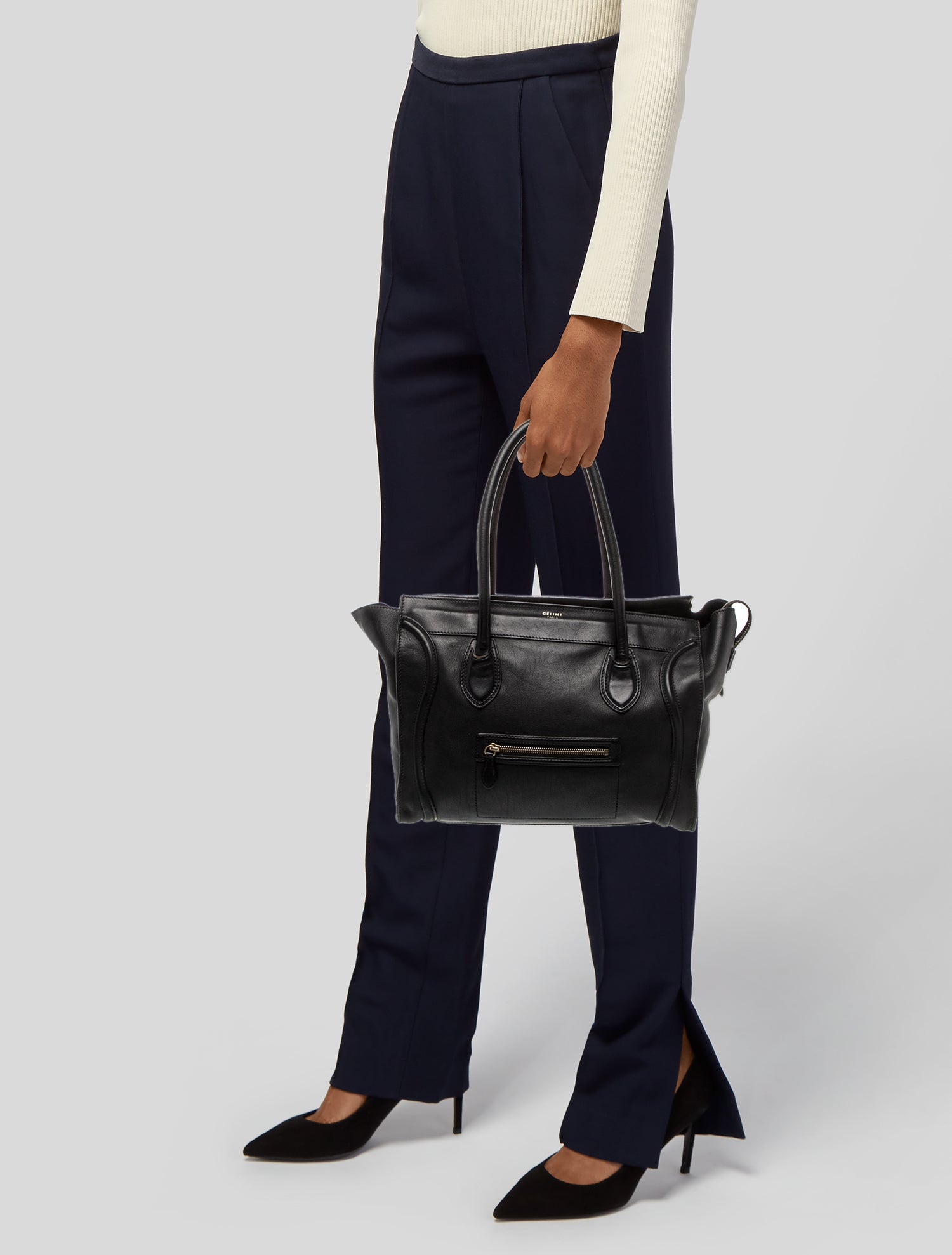 Celine Leather Shoulder Luggage