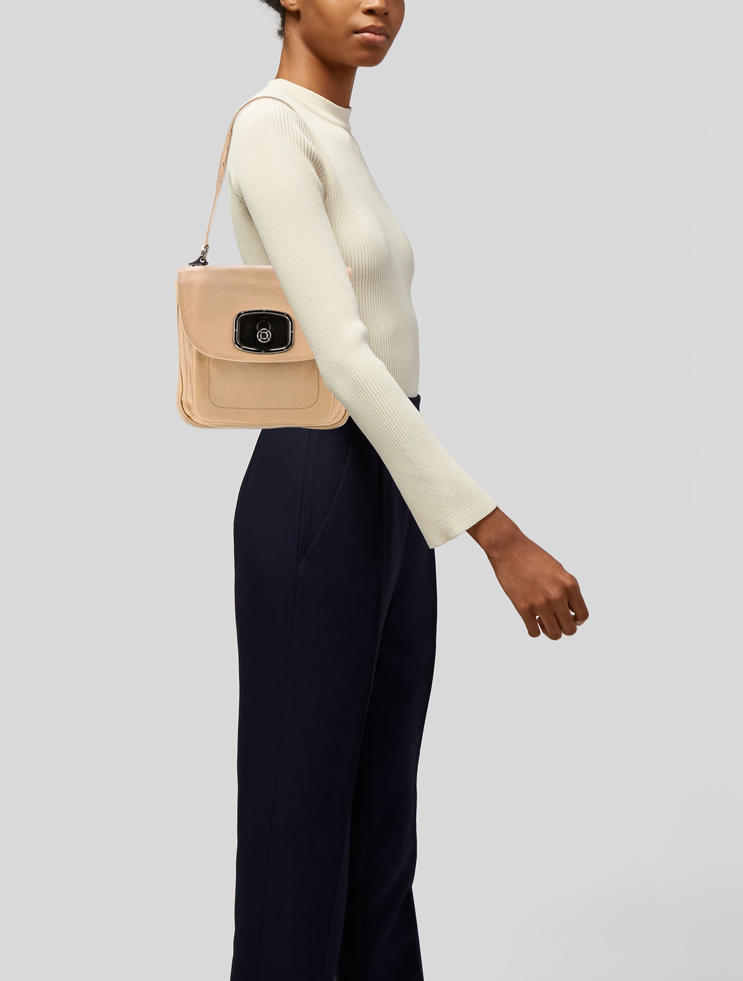 Celine Leather Shoulder Bag