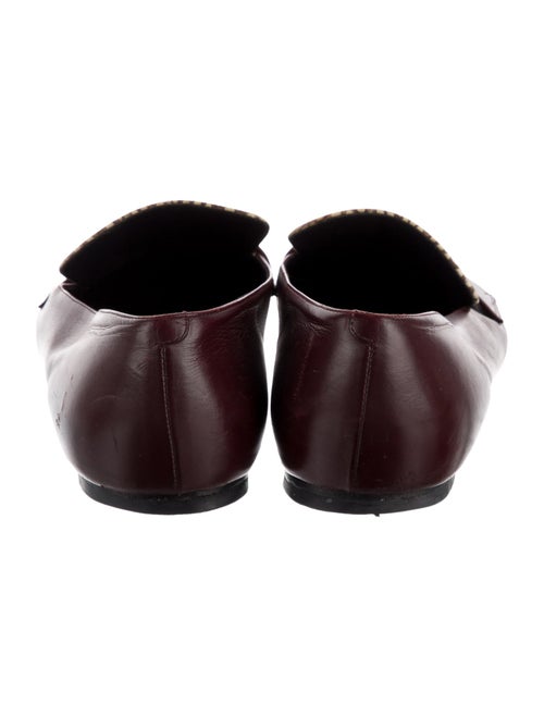 Celine Leather Animal Print Loafers