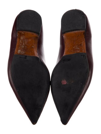 Celine Leather Animal Print Loafers