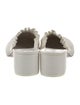 Celine Leather Ruffle Embellishment Mules