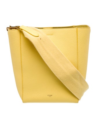 Celine Leather Seau Sangle