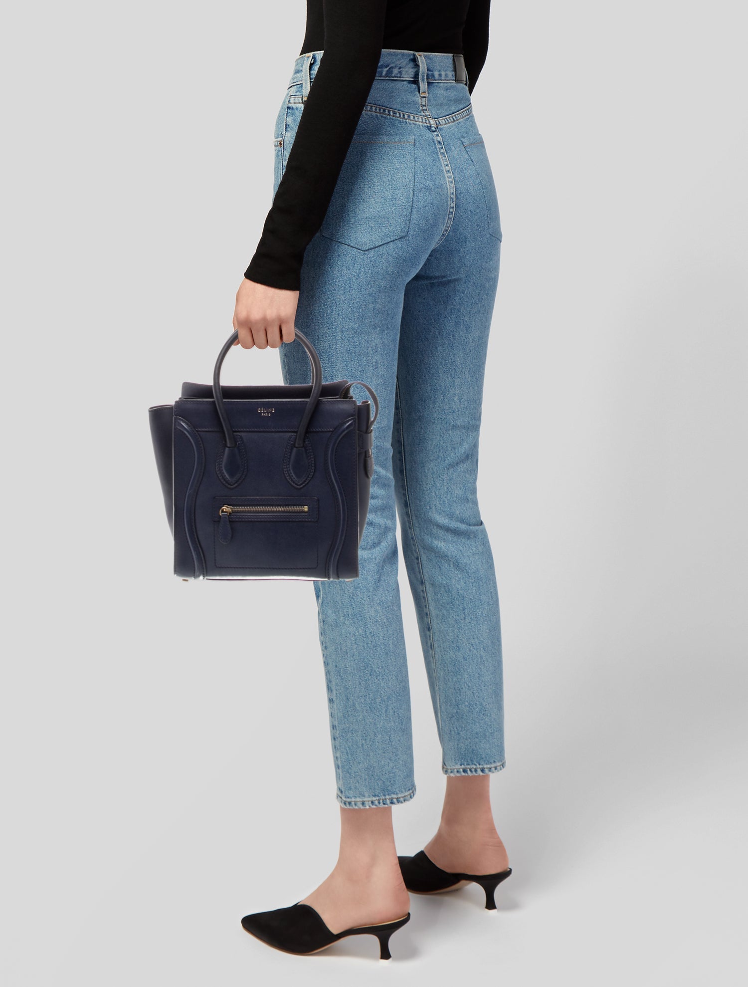 Celine Leather Luggage Micro