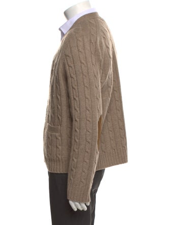 Celine 2023 Triomphe Cable Knit Cardigan