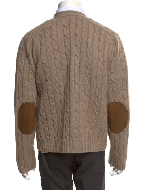 Celine 2023 Triomphe Cable Knit Cardigan