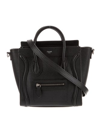 Celine Leather Luggage Nano