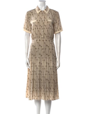 Celine Silk Midi Length Dress