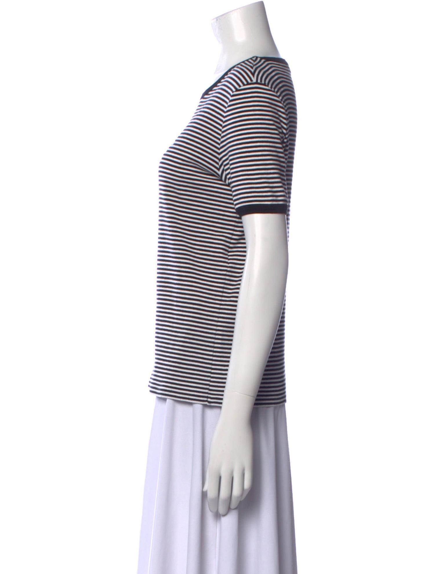 Celine Striped Crew Neck T-Shirt