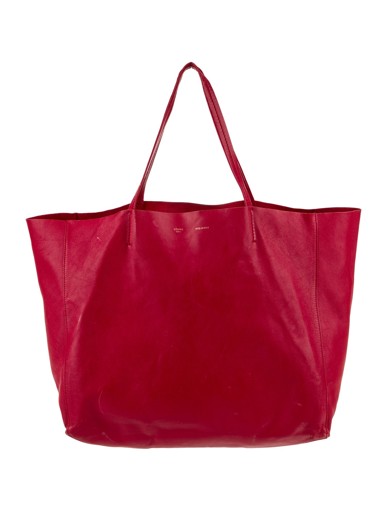 Celine Leather Cabas Horizontal