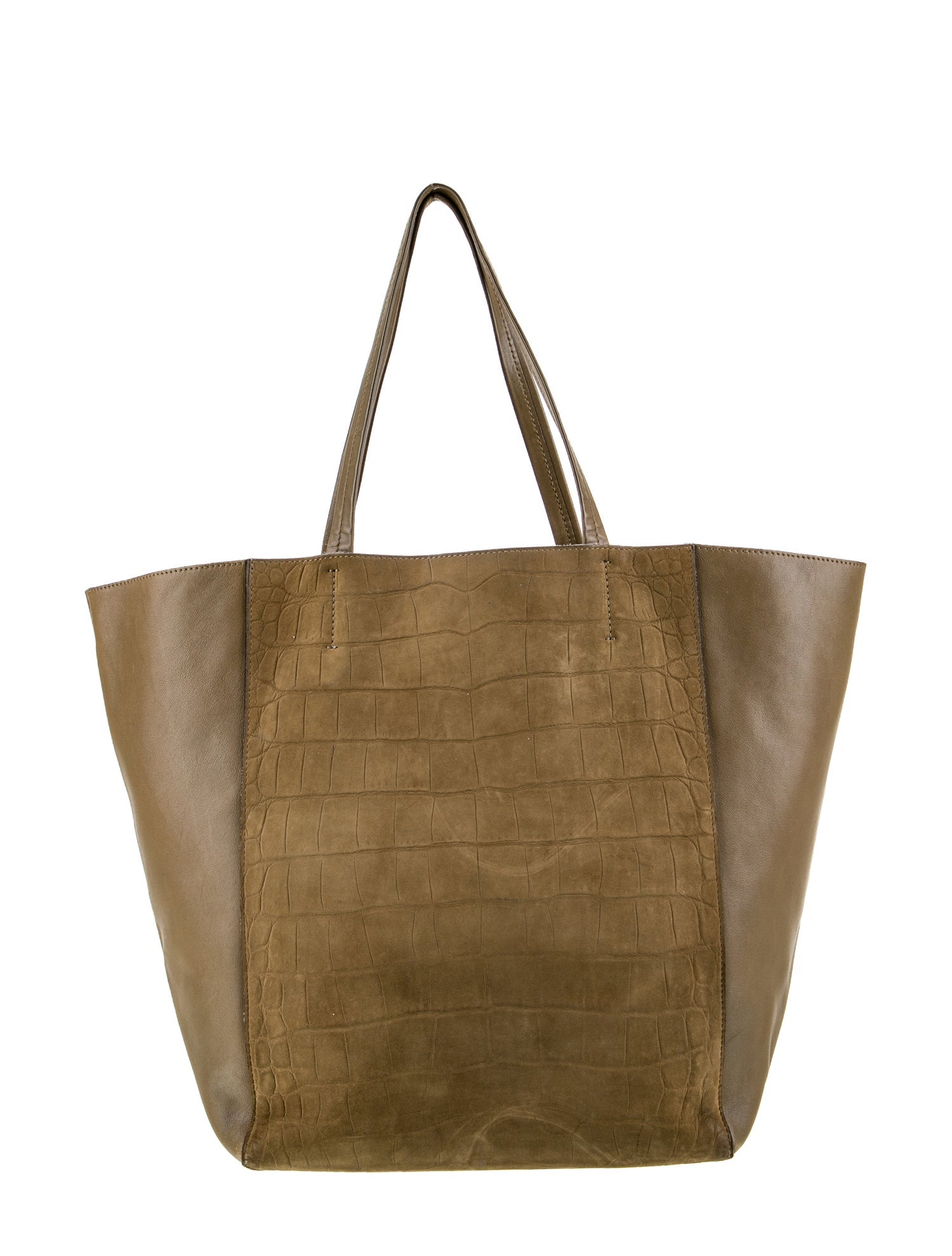 Celine Embossed Leather Cabas Phantom Large