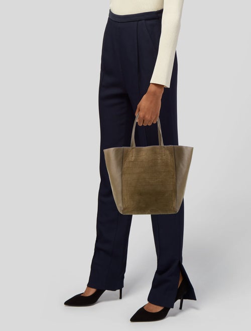 Celine Embossed Leather Cabas Phantom Large