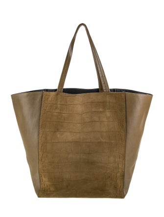 Celine Embossed Leather Cabas Phantom Large