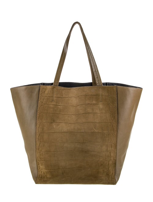 Celine Embossed Leather Cabas Phantom Large