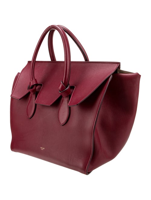 Celine Leather Tie Tote Small