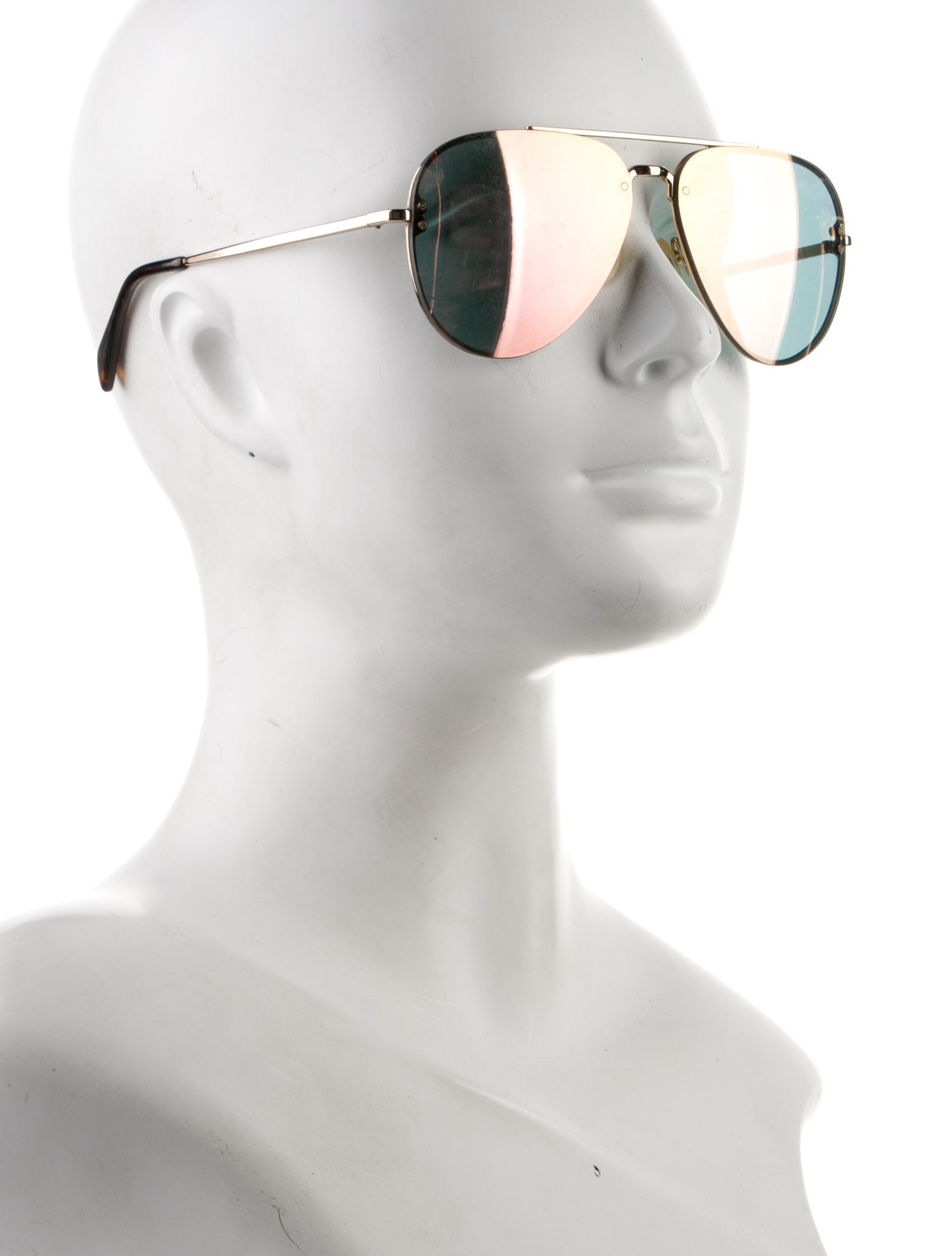 Celine Aviator Mirrored Sunglasses