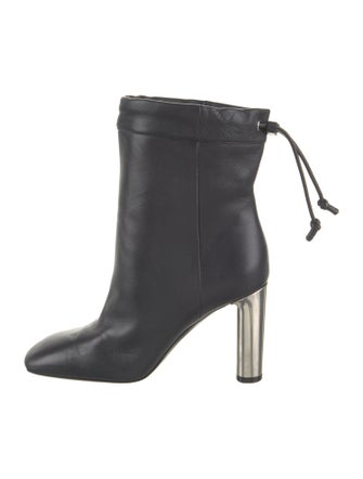 Celine Leather Lace-Up Boots