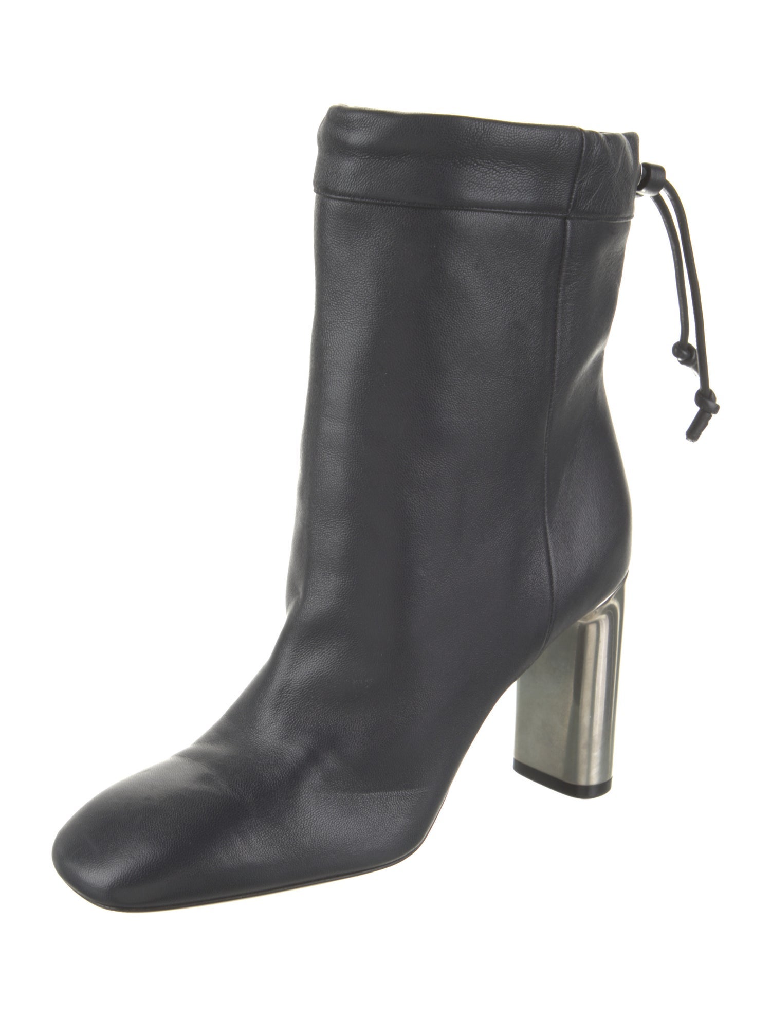 Celine Leather Lace-Up Boots