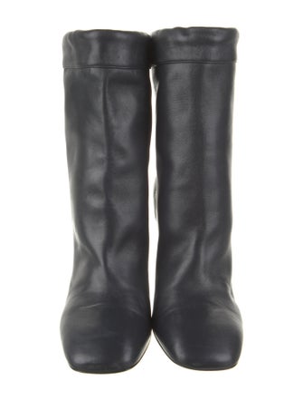 Celine Leather Lace-Up Boots