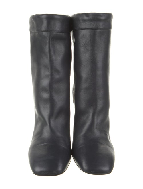 Celine Leather Lace-Up Boots