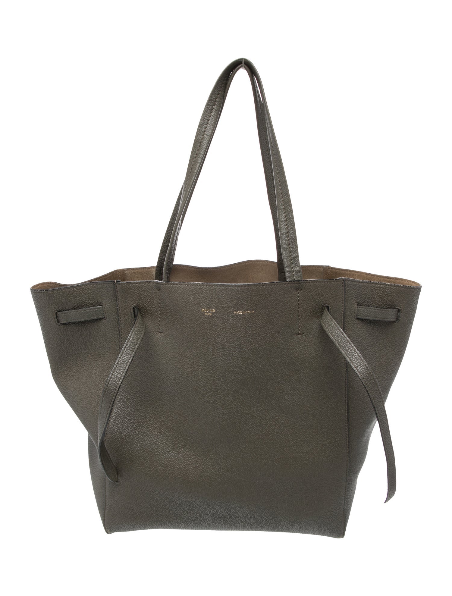 Celine Leather Cabas Phantom w/Belt Small