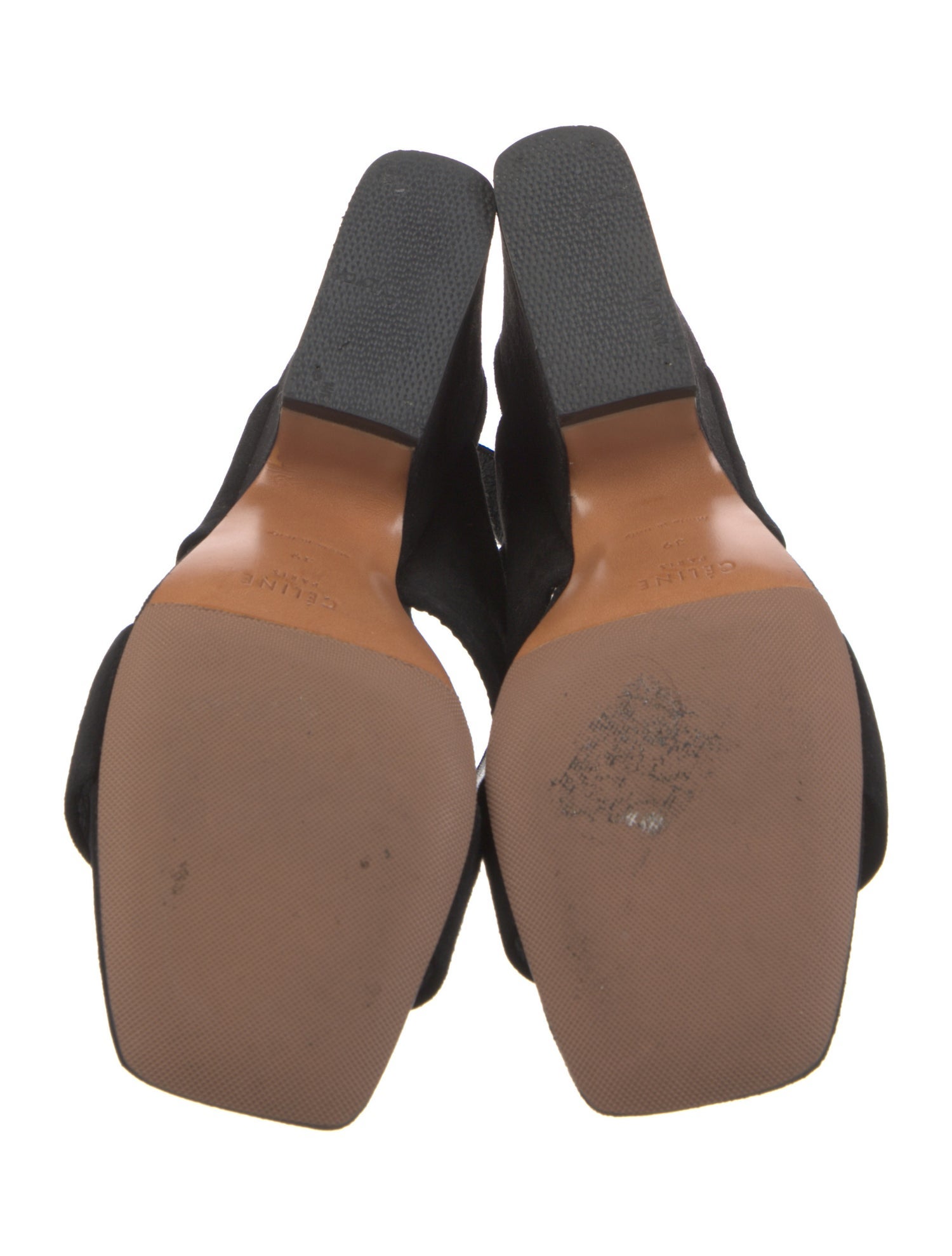 Celine Suede Slingback Sandals