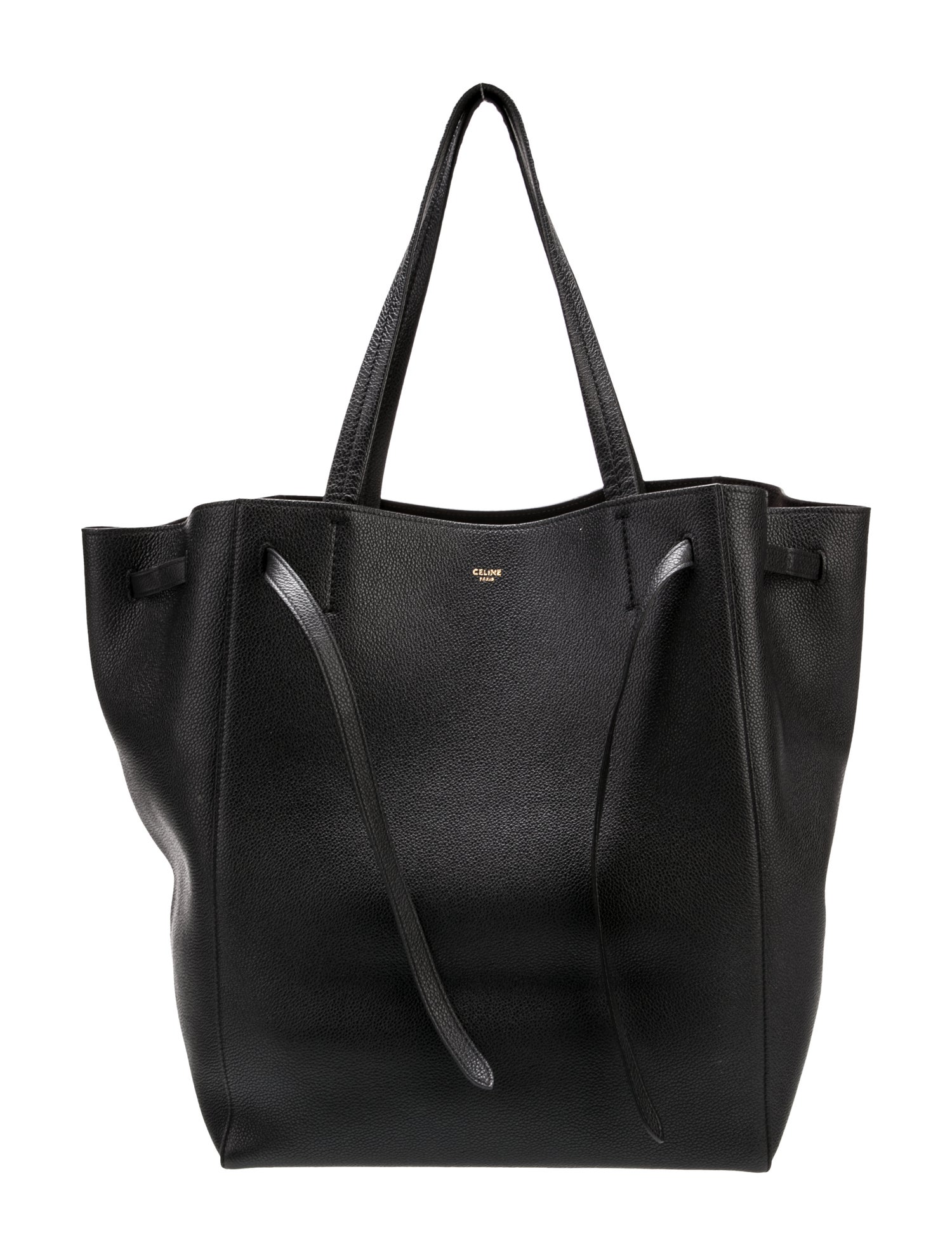 Celine Leather Cabas Phantom w/Belt Small