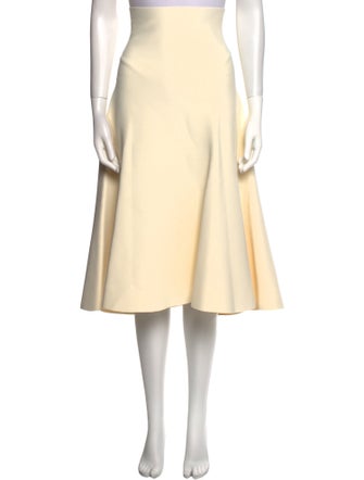 Celine Pleated Accents Knee-Length Skirt