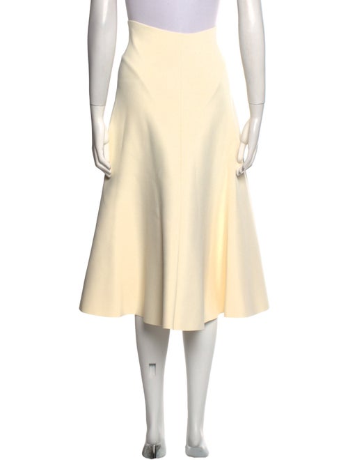 Celine Pleated Accents Knee-Length Skirt