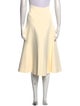 Celine Pleated Accents Knee-Length Skirt