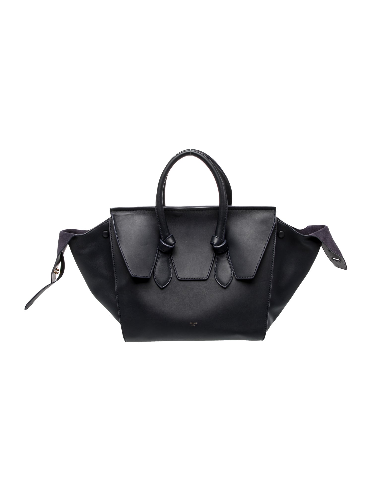 Celine Leather Tie Tote Small