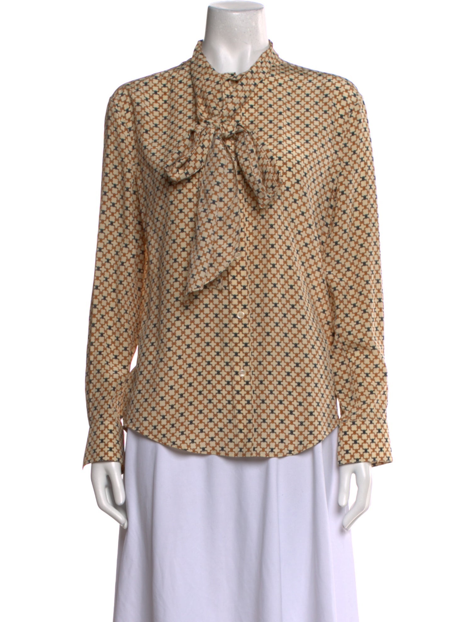 Celine Silk Printed Blouse