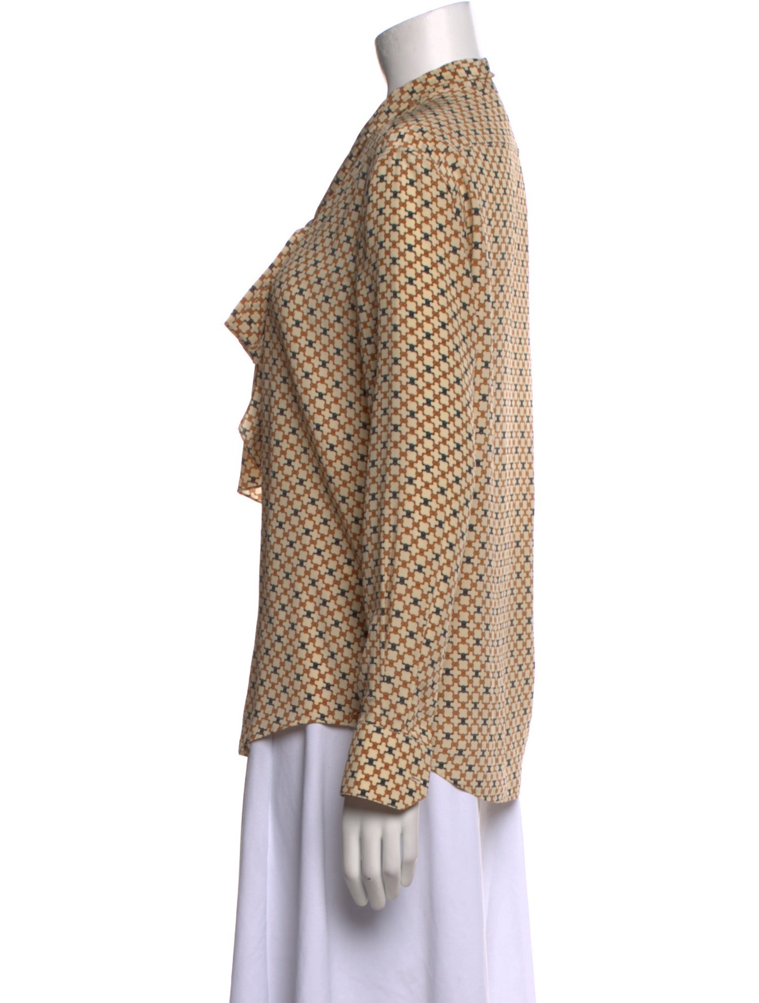 Celine Silk Printed Blouse