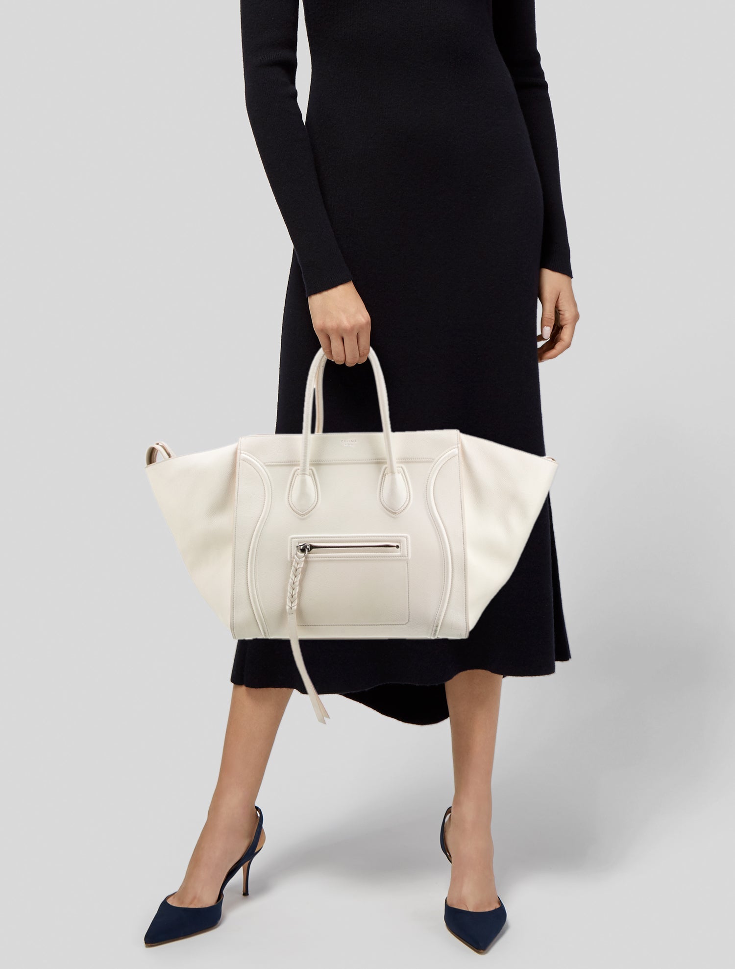 Celine Leather Luggage Phantom Medium