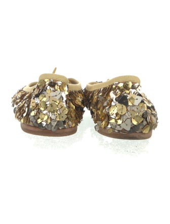 Celine Sequins Bow Accents Flats