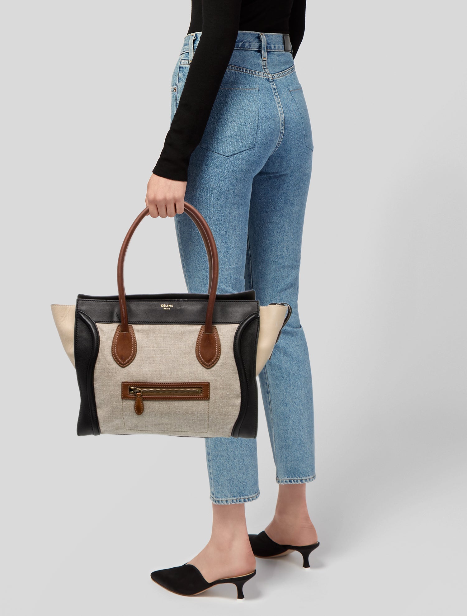 Celine Canvas Shoulder Luggage