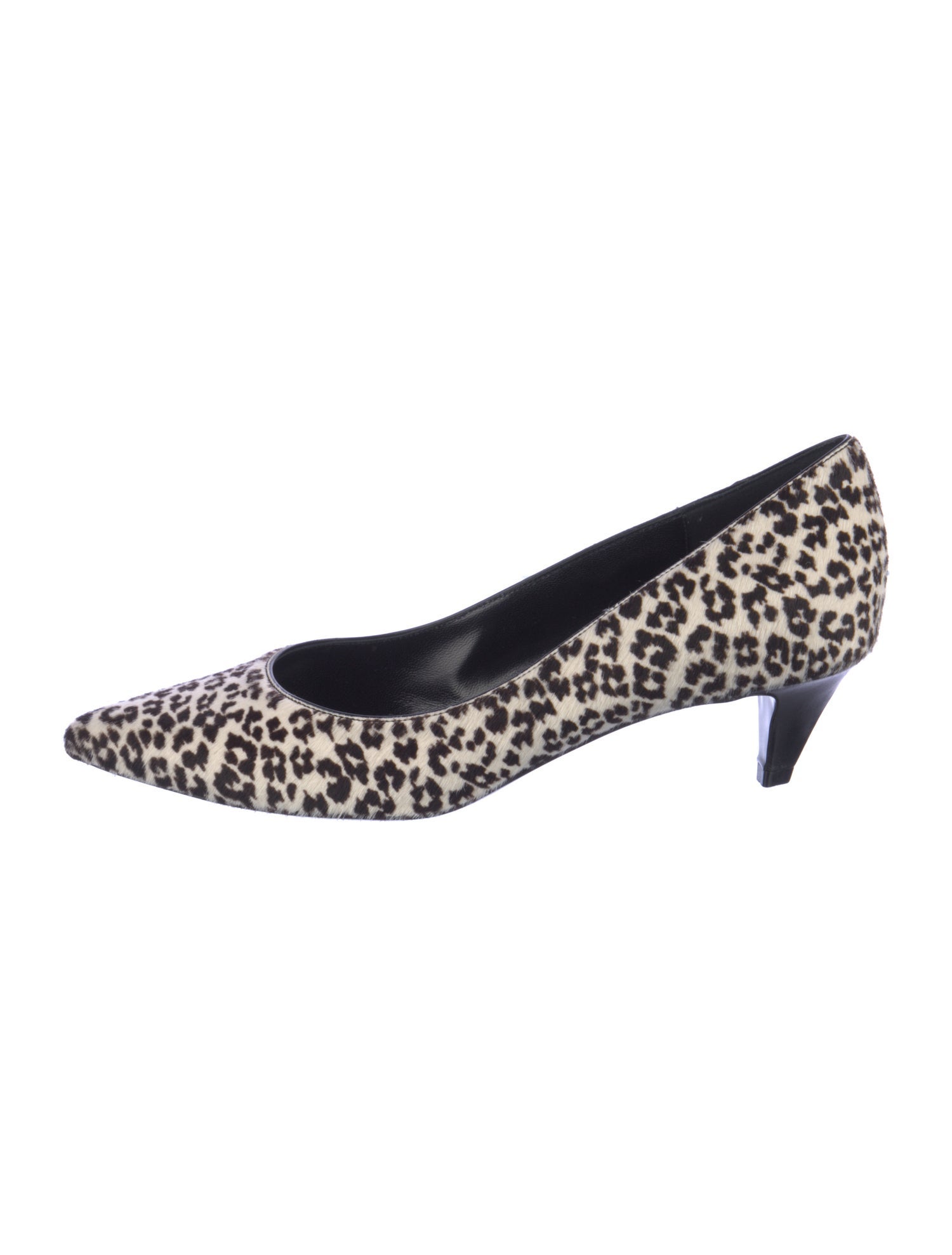 Celine Ponyhair Animal Print Pumps