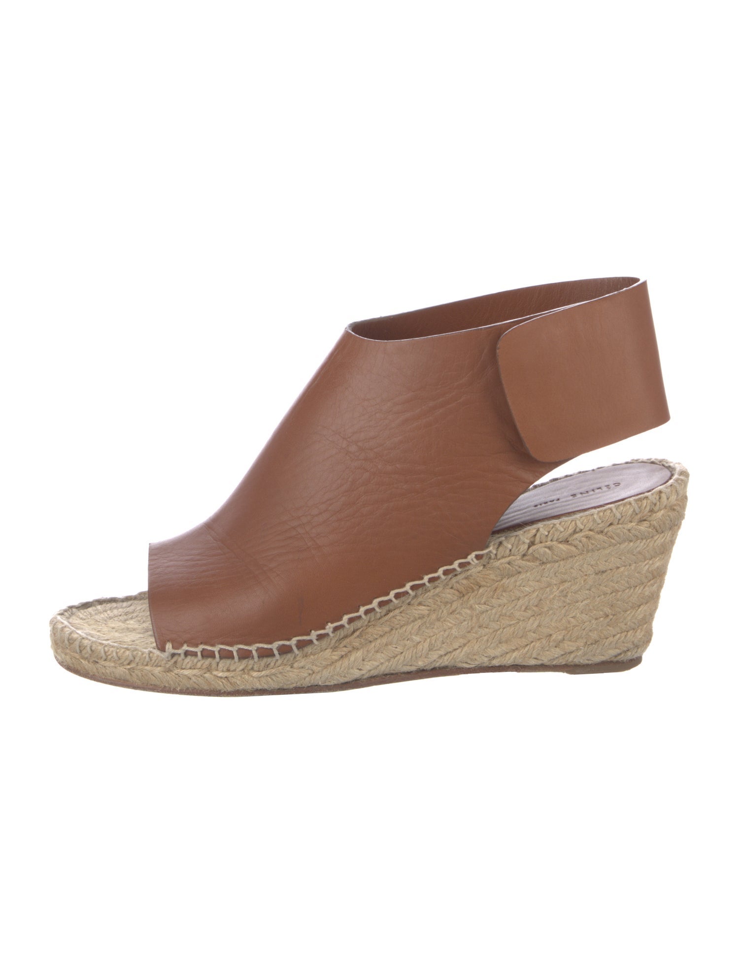 Celine Leather Cutout Accent Espadrilles