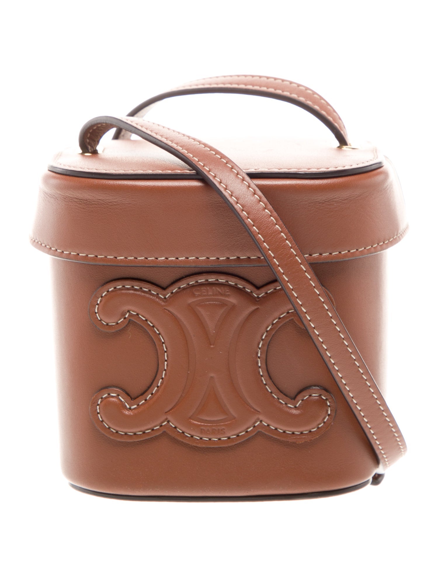 Celine Leather Triomphe Box Bag Small 2022