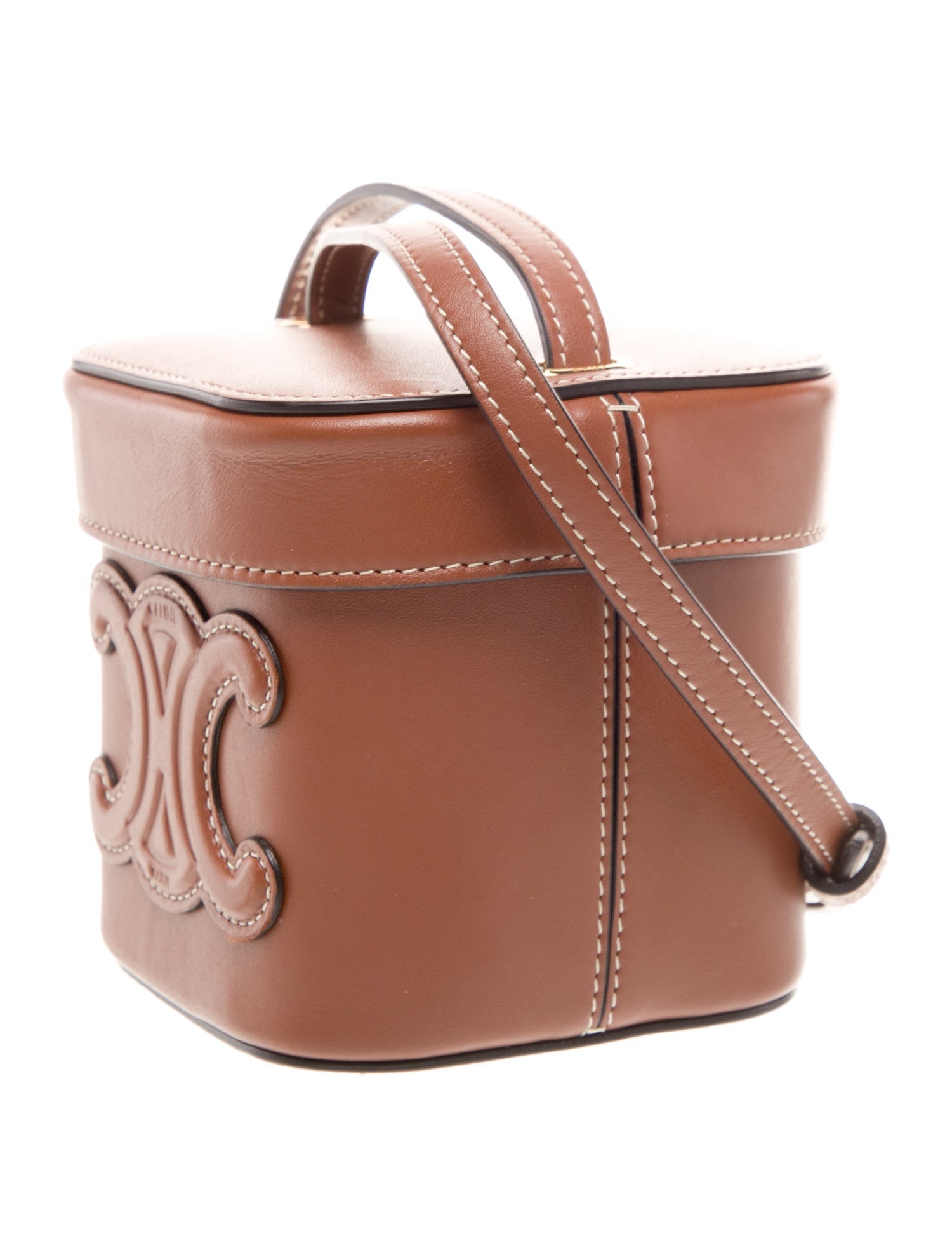 Celine Leather Triomphe Box Bag Small 2022