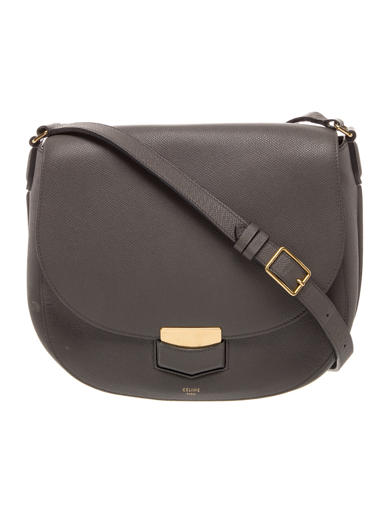 Celine Leather Trotteur Medium