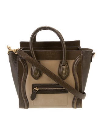 Celine Leather Luggage Nano