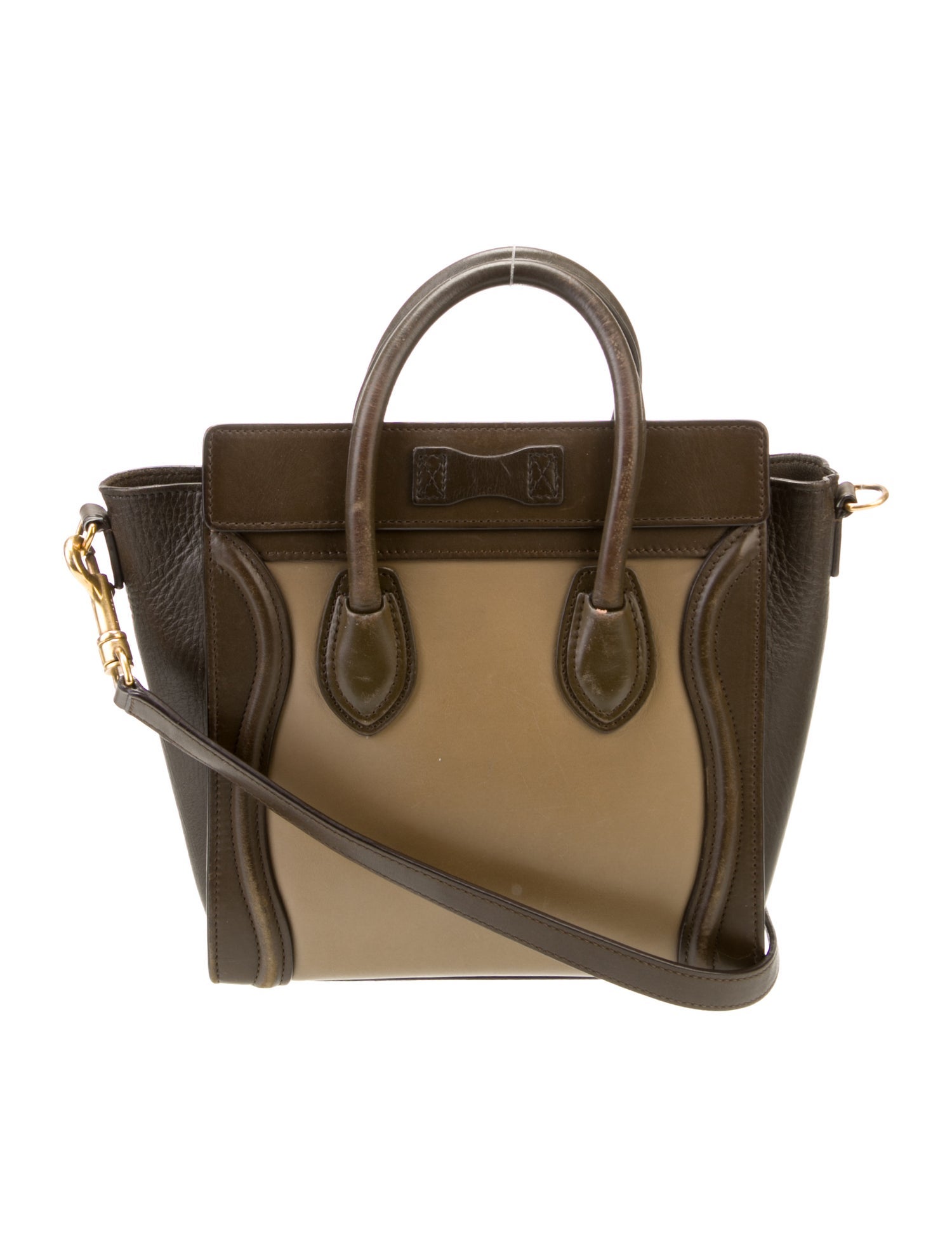 Celine Leather Luggage Nano