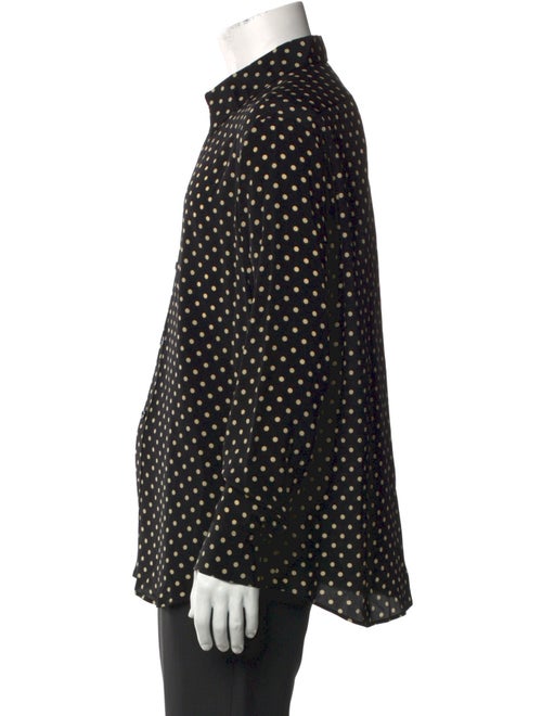 Celine Silk Polka Dot Print Shirt