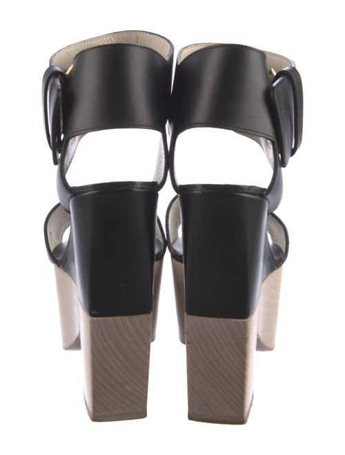 Celine Leather Cutout Accent Sandals