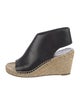 Celine Leather Cutout Accent Espadrilles