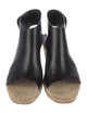 Celine Leather Cutout Accent Espadrilles